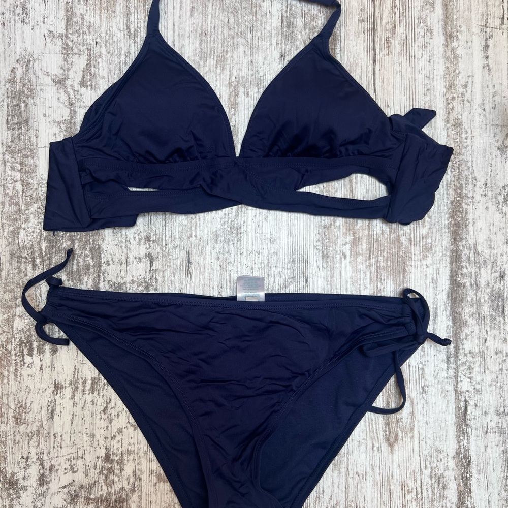 Kona Sol Deep Blue Bikini Set